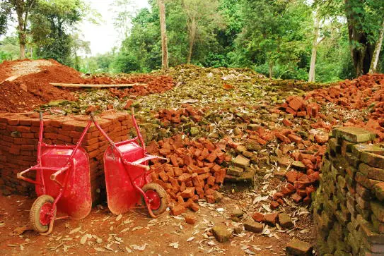 Loose Bricks At Muara Jambi | Airasia Pesta Blogging Communities Trip 2009 | Muara Jambi Temple - Lego Land In Progress | Buddhists Temples, Indonesia, Jambi, Muara Jambi Temple, Sriwijaya, Temple Of Light | Author: Anthony Bianco - The Travel Tart Blog